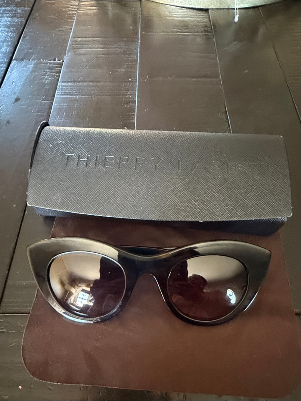 THIERRY LASRY Black Cat-Eye Sunglasses